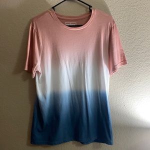 Men’s multi-colored faded t-shirt